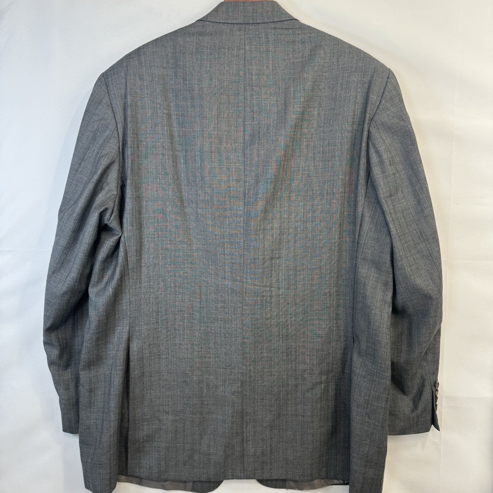 VTG 48L Lauren Ralph Lauren Wool Gray 2-Piece Suit Herringbone 40x28 Classic Fit - Picture 9 of 16